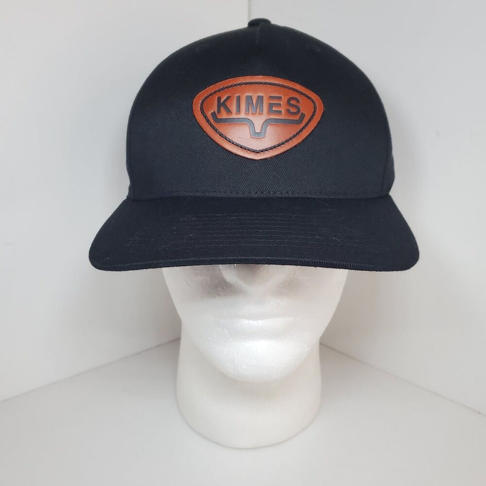 NEW Kimes Ranch Black Patch Snapback Flatbill Hat Cap